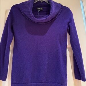 Cashmere sweater, Jones, New York, 100% cashmere cowl neck sweater